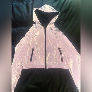 Cropped Reflective Windbreaker